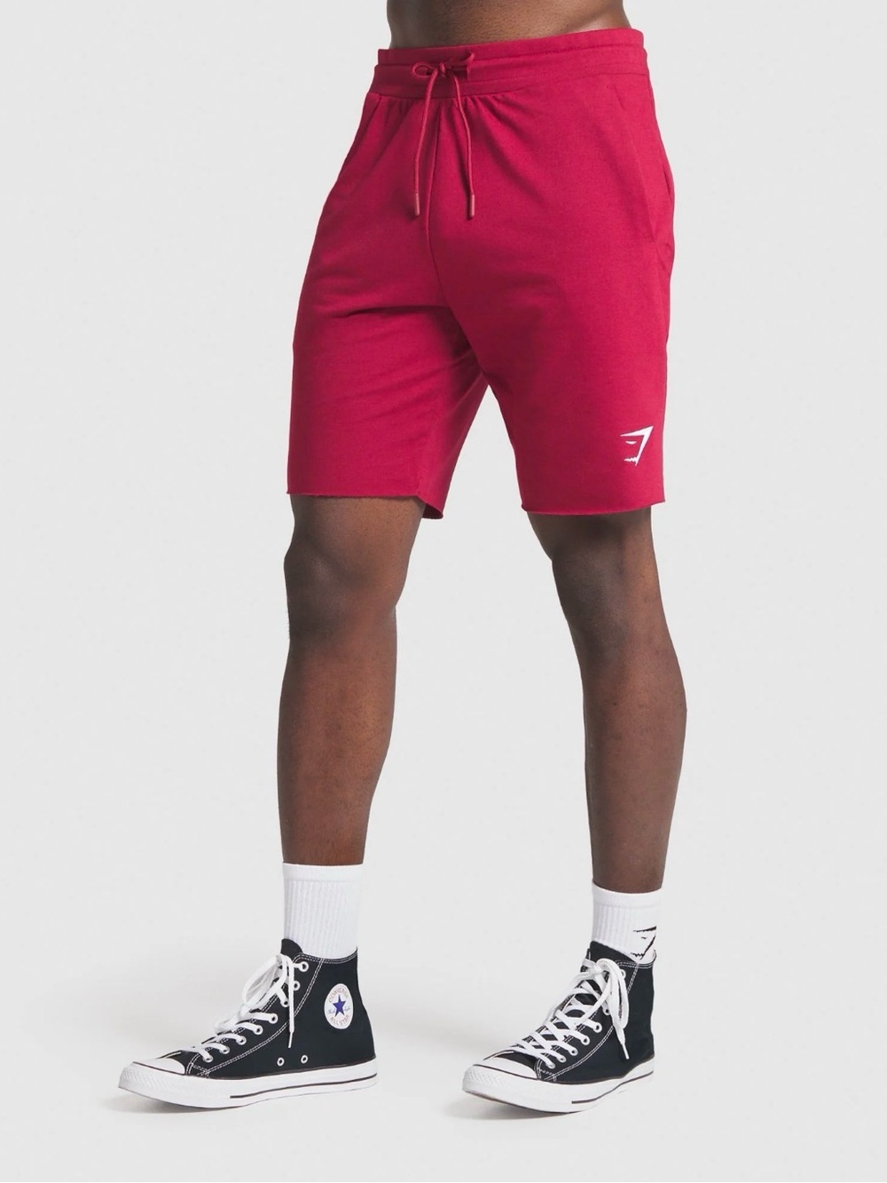 Gymshark Men's Athletic Drawcord Shorts - Burgundy